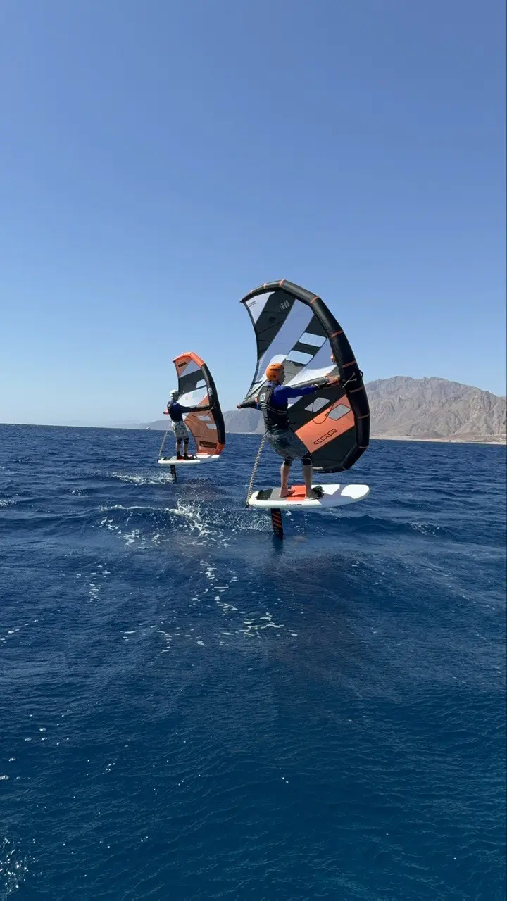 A student on the water in Dahab